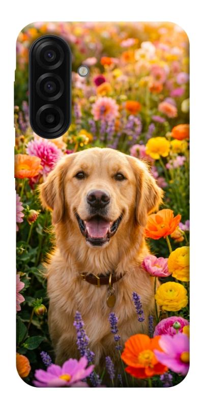 Чохол itsPrint Flowery labrador для Samsung Galaxy A17 5G/4G, песики, купити оптом з доставкою