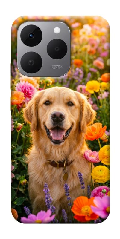 Чехол itsPrint Flowery labrador для Realme 15T, песики, купить оптом с доставкой
