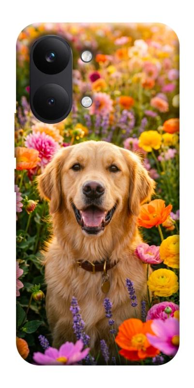 Чохол itsPrint Flowery labrador для Xiaomi Poco X8 Pro Max, песики, купити оптом з доставкою