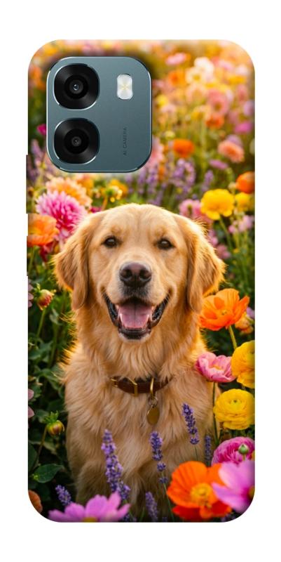 Чохол itsPrint Flowery labrador для Oppo A6, песики, купити оптом з доставкою