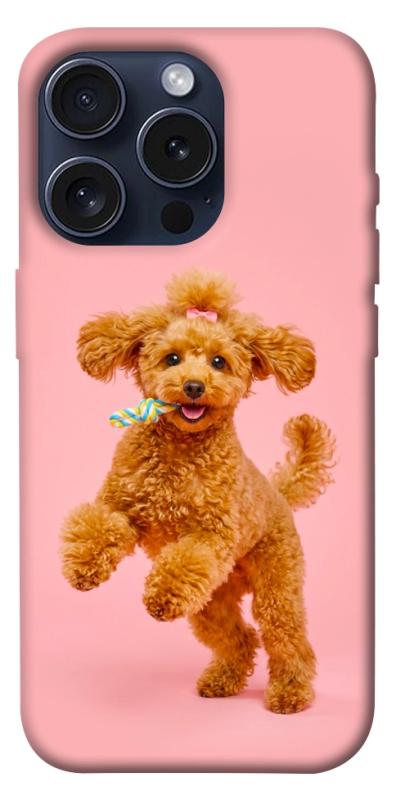 Чехол itsPrint Happy poodle для Apple iPhone 15 Pro (6.1"), песики, купить оптом с доставкой