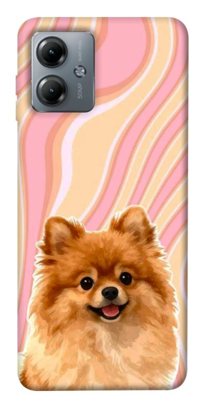 Чохол itsPrint Pastel spitz для Motorola Moto G14, песики, купити оптом з доставкою