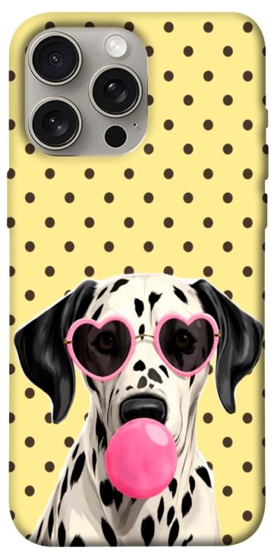 Чехол itsPrint Pinky dolmatin для Apple iPhone 15 Pro Max (6.7"), песики, купить оптом с доставкой