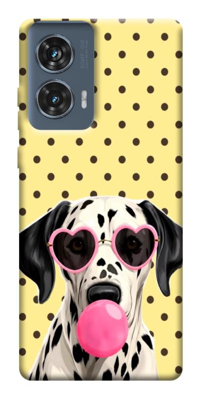 Чехол itsPrint Pinky dolmatin для Motorola Edge 50 Fusion, песики, купить оптом с доставкой