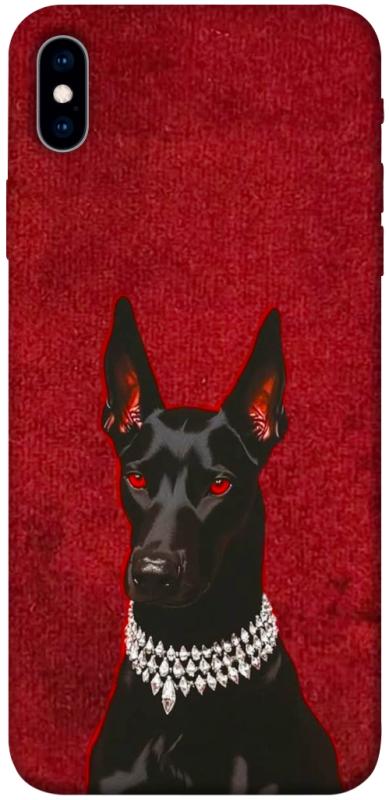 Чохол itsPrint Premium doberman для Apple iPhone XS Max (6.5"), песики, купити оптом з доставкою