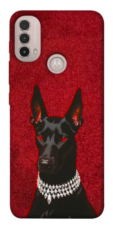 Чохол itsPrint Premium doberman для Motorola Moto E40, песики, купити оптом з доставкою