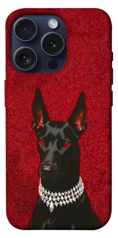 Чохол itsPrint Premium doberman для Apple iPhone 15 Pro (6.1"), песики, купити оптом з доставкою