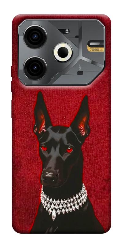 Чохол itsPrint Premium doberman для TECNO Pova 6 Neo (LI6), песики, купити оптом з доставкою