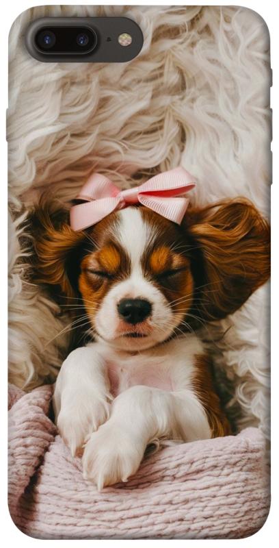 Чохол itsPrint Sleepy spaniel для Apple iPhone 7 plus / 8 plus (5.5"), песики, купити оптом з доставкою