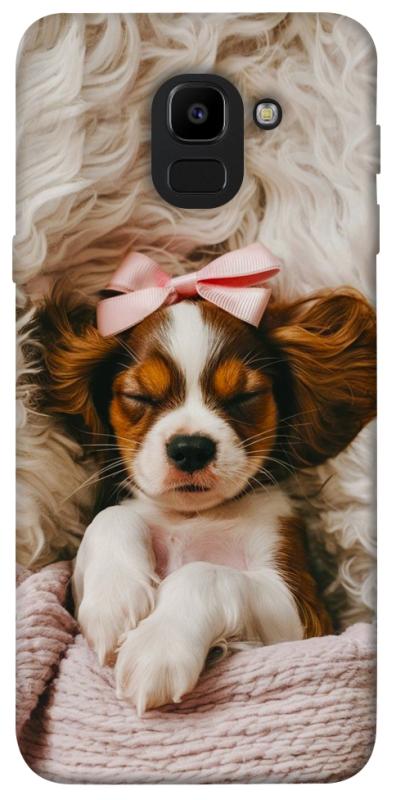 Чохол itsPrint Sleepy spaniel для Samsung J600F Galaxy J6 (2018), песики, купити оптом з доставкою