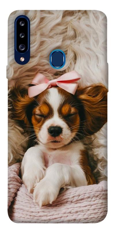 Чохол itsPrint Sleepy spaniel для Samsung Galaxy A20s, песики, купити оптом з доставкою