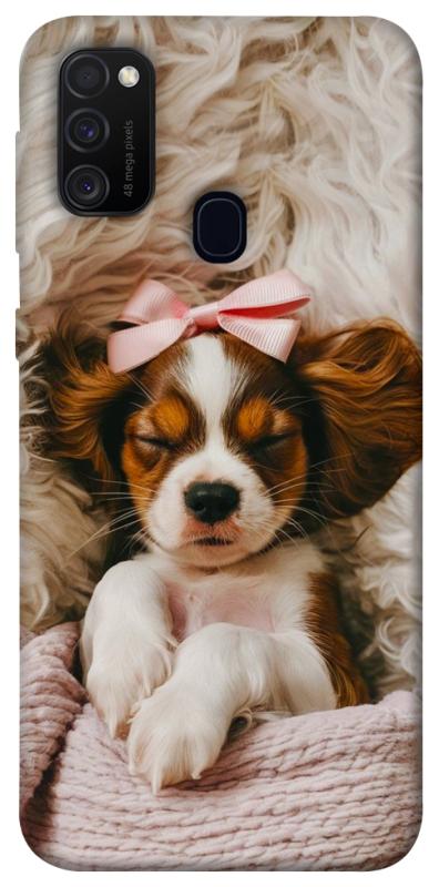 Чехол itsPrint Sleepy spaniel для Samsung Galaxy M30s / M21, песики, купить оптом с доставкой