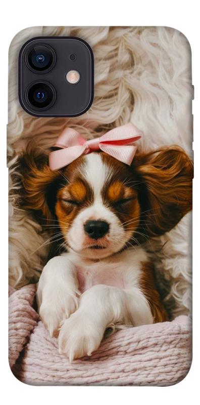 Чохол itsPrint Sleepy spaniel для Apple iPhone 12 mini (5.4"), песики, купити оптом з доставкою