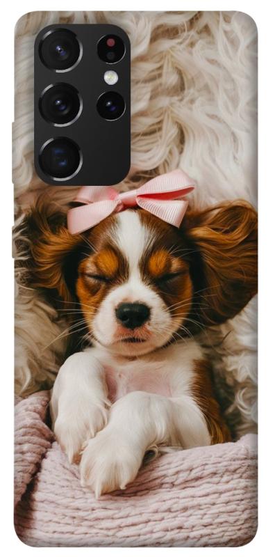 Чехол itsPrint Sleepy spaniel для Samsung Galaxy S21 Ultra, песики, купить оптом с доставкой
