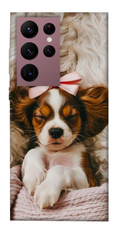 Чохол itsPrint Sleepy spaniel для Samsung Galaxy S22 Ultra, песики, купити оптом з доставкою