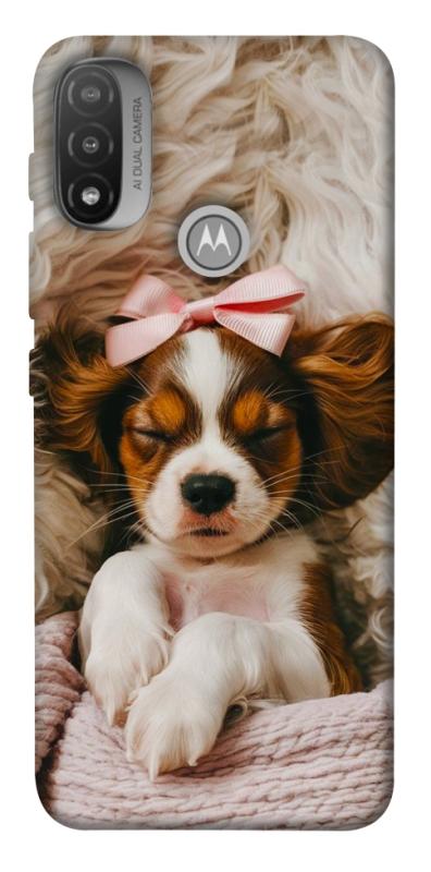 Чехол itsPrint Sleepy spaniel для Motorola Moto E20, песики, купить оптом с доставкой