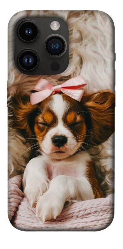Чохол itsPrint Sleepy spaniel для Apple iPhone 14 Pro (6.1"), песики, купити оптом з доставкою