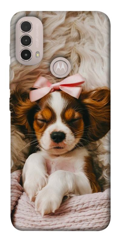 Чехол itsPrint Sleepy spaniel для Motorola Moto E40, песики, купить оптом с доставкой