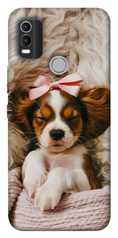 Чохол itsPrint Sleepy spaniel для Nokia C21 Plus, песики, купити оптом з доставкою