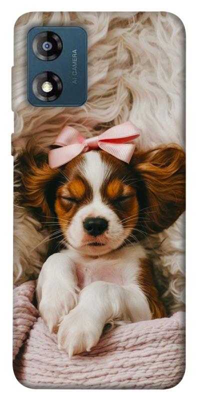 Чехол itsPrint Sleepy spaniel для Motorola Moto E13, песики, купить оптом с доставкой