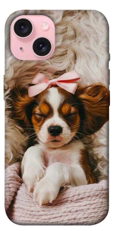 Чохол itsPrint Sleepy spaniel для Apple iPhone 15 (6.1"), песики, купити оптом з доставкою