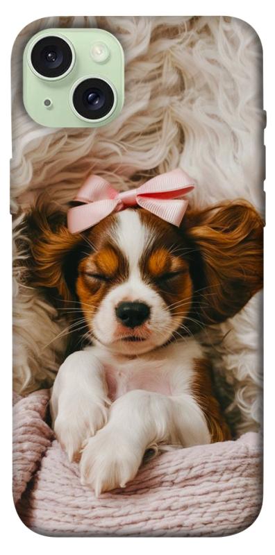 Чохол itsPrint Sleepy spaniel для Apple iPhone 15 Plus (6.7"), песики, купити оптом з доставкою