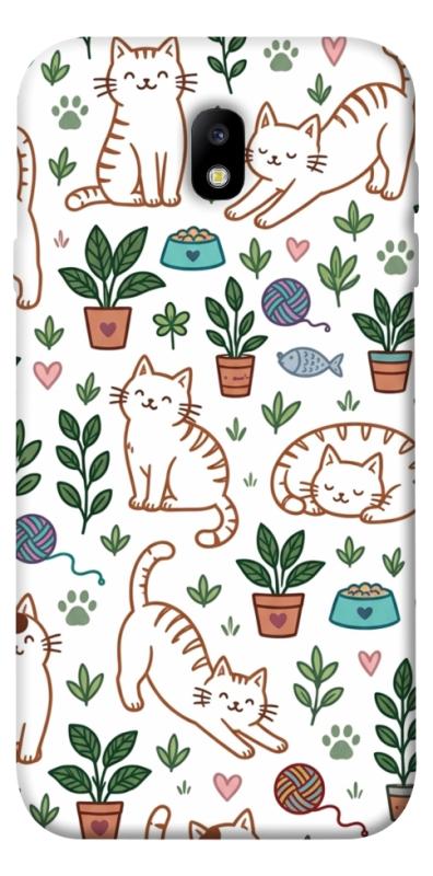 Чехол itsPrint Cats pattern для Samsung J730 Galaxy J7 (2017), паттерн, купить оптом с доставкой