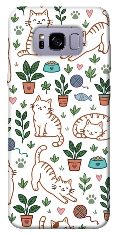 Чохол itsPrint Cats pattern для Samsung G955 Galaxy S8 Plus, паттерн, купити оптом з доставкою
