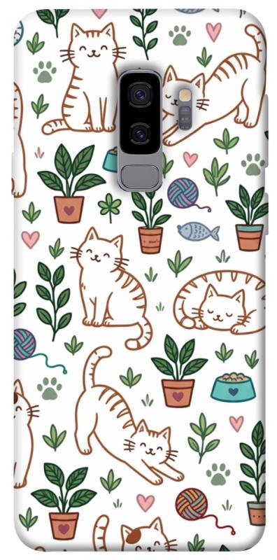 Чехол itsPrint Cats pattern для Samsung Galaxy S9+, паттерн, купить оптом с доставкой