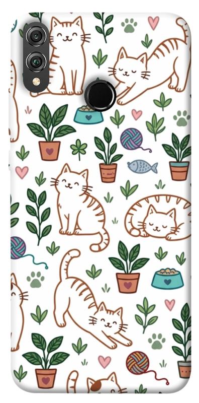 Чехол itsPrint Cats pattern для Huawei Honor 8X, паттерн, купить оптом с доставкой