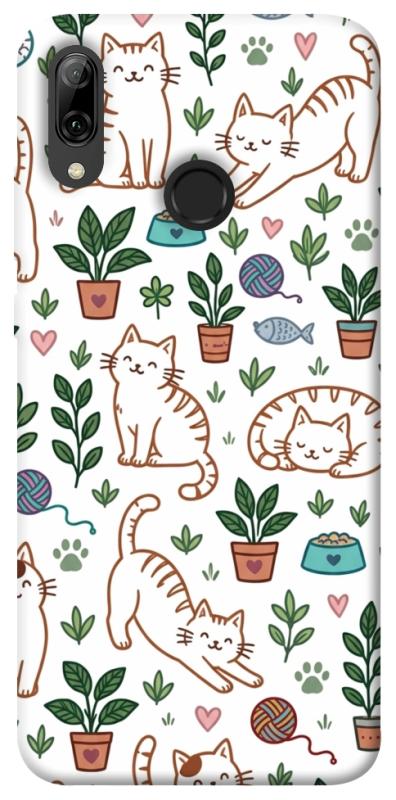 Чехол itsPrint Cats pattern для Huawei P Smart (2019), паттерн, купить оптом с доставкой