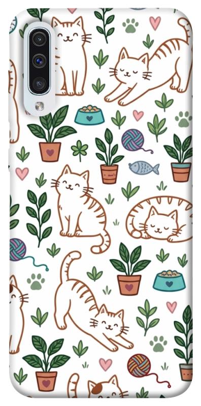 Чехол itsPrint Cats pattern для Samsung Galaxy A50 (A505F) / A50s / A30s, паттерн, купить оптом с доставкой