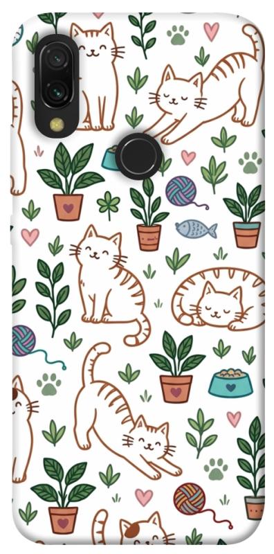 Чехол itsPrint Cats pattern для Xiaomi Redmi 7, паттерн, купить оптом с доставкой