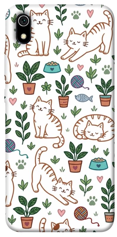 Чехол itsPrint Cats pattern для Xiaomi Redmi 7A, паттерн, купить оптом с доставкой
