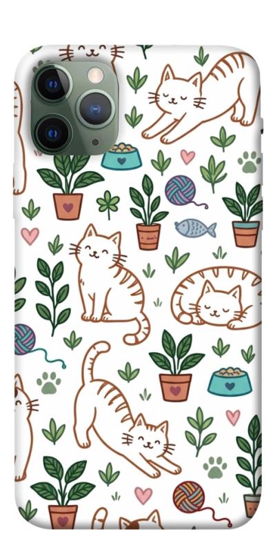 Чехол itsPrint Cats pattern для Apple iPhone 11 Pro (5.8"), паттерн, купить оптом с доставкой