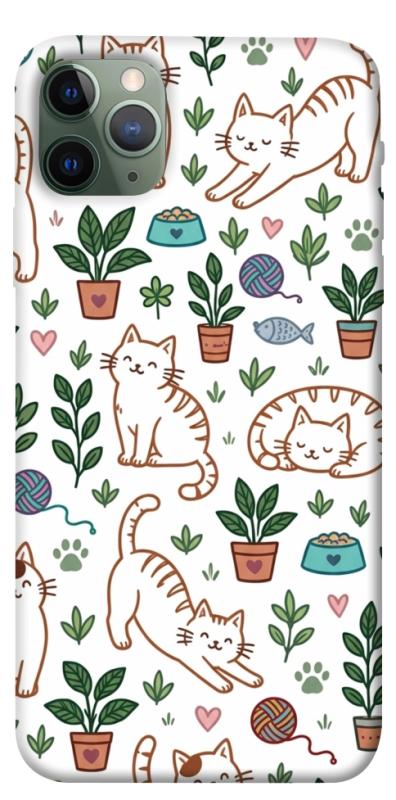Чехол itsPrint Cats pattern для Apple iPhone 11 Pro Max (6.5"), паттерн, купить оптом с доставкой