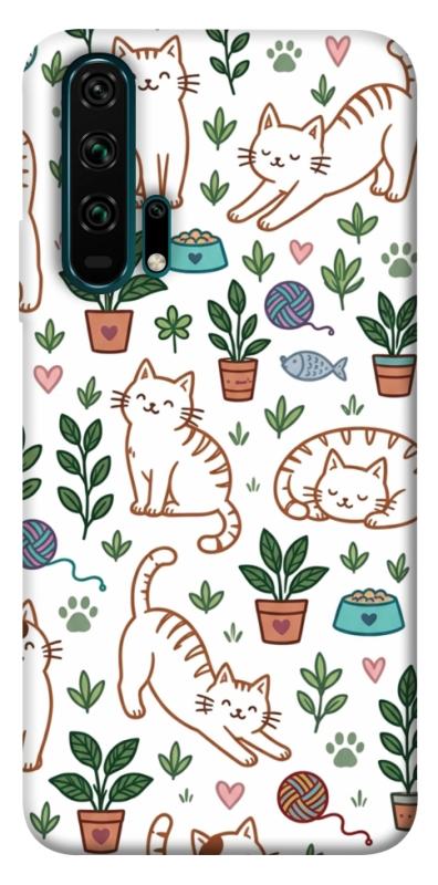 Чехол itsPrint Cats pattern для Huawei Honor 20 Pro, паттерн, купить оптом с доставкой