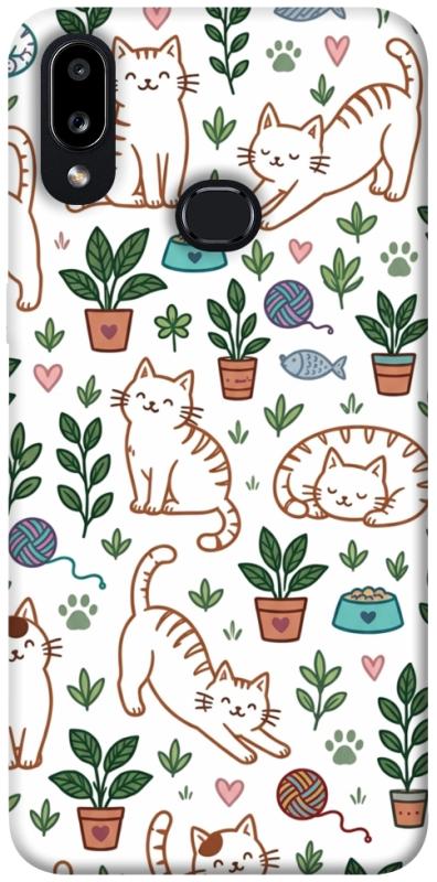 Чехол itsPrint Cats pattern для Samsung Galaxy A10s, паттерн, купить оптом с доставкой