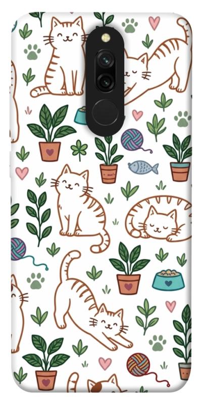 Чехол itsPrint Cats pattern для Xiaomi Redmi 8, паттерн, купить оптом с доставкой