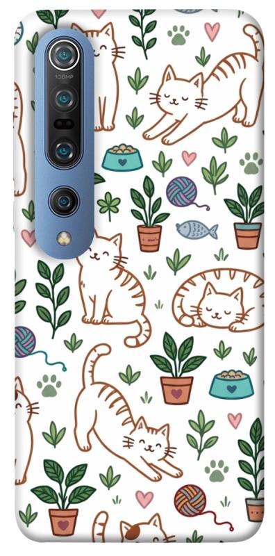 Чехол itsPrint Cats pattern для Xiaomi Mi 10 / Mi 10 Pro, паттерн, купить оптом с доставкой