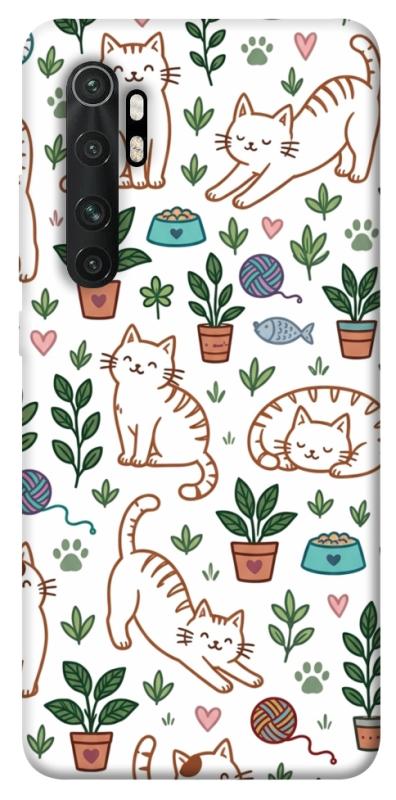 Чехол itsPrint Cats pattern для Xiaomi Mi Note 10 Lite, паттерн, купить оптом с доставкой