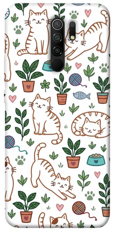Чехол itsPrint Cats pattern для Xiaomi Redmi 9, паттерн, купить оптом с доставкой