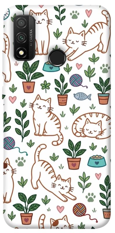 Чехол itsPrint Cats pattern для Huawei P Smart (2020), паттерн, купить оптом с доставкой