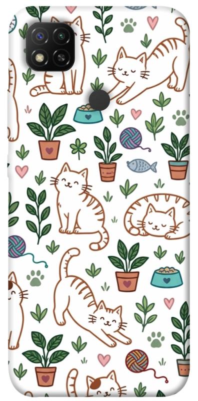 Чохол itsPrint Cats pattern для Xiaomi Redmi 9C, паттерн, купити оптом з доставкою