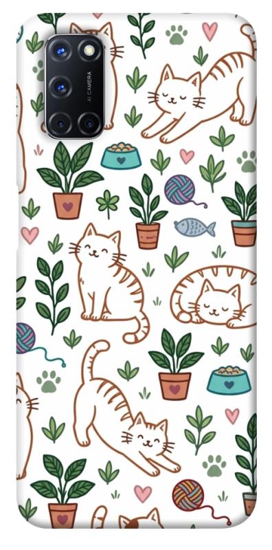 Чехол itsPrint Cats pattern для Oppo A52 / A72 / A92, паттерн, купить оптом с доставкой