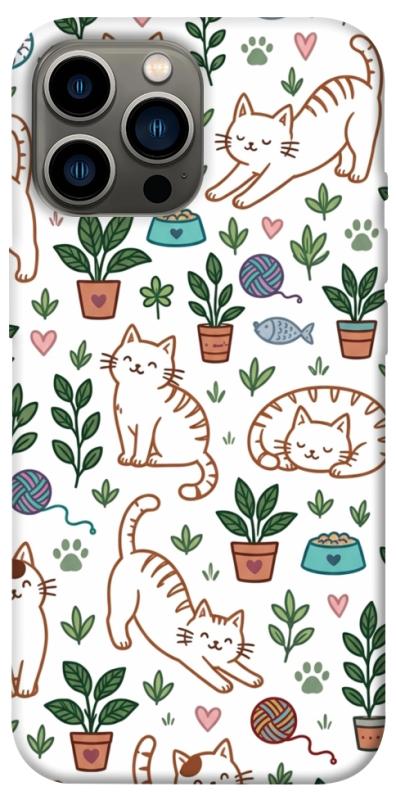 Чехол itsPrint Cats pattern для Apple iPhone 12 Pro Max (6.7"), паттерн, купить оптом с доставкой