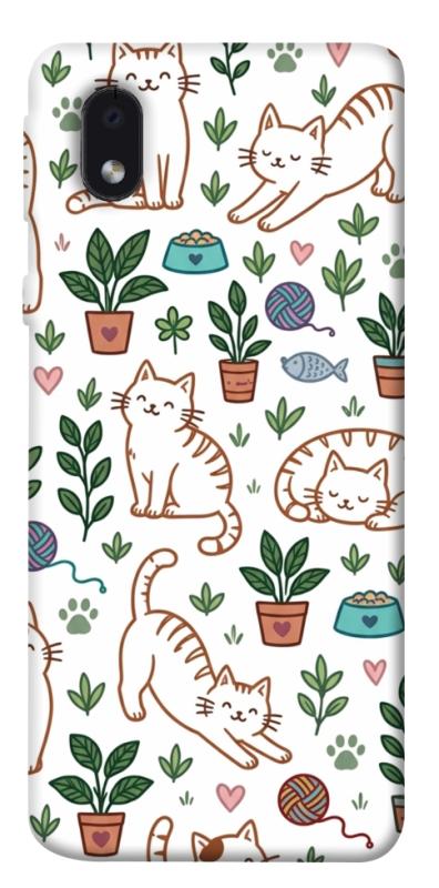 Чехол itsPrint Cats pattern для Samsung Galaxy M01 Core / A01 Core, паттерн, купить оптом с доставкой