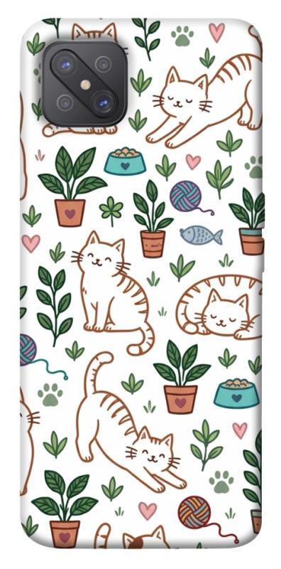 Чохол itsPrint Cats pattern для Oppo A92s, паттерн, купити оптом з доставкою