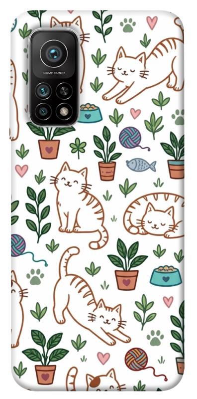 Чохол itsPrint Cats pattern для Xiaomi Mi 10T, паттерн, купити оптом з доставкою