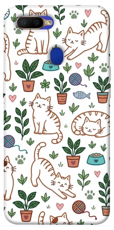 Чехол itsPrint Cats pattern для Oppo A5s / Oppo A12, паттерн, купить оптом с доставкой